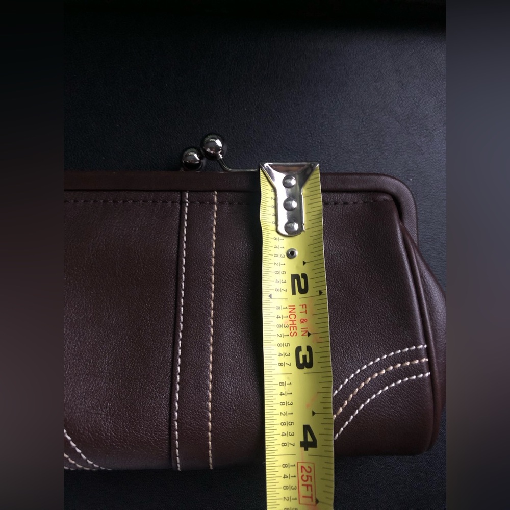 Coach Brown Leather Wristlet - Picture 6 of 9